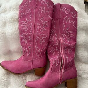 Pink Western Boots